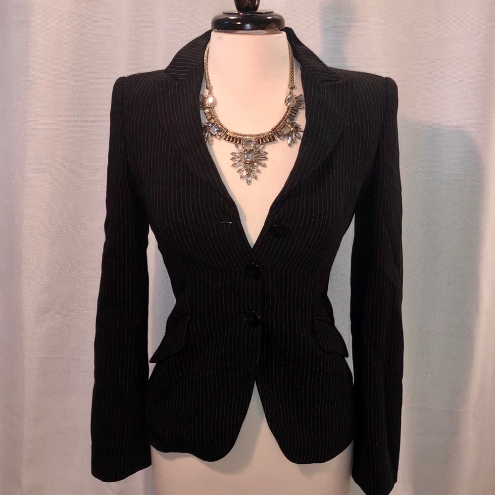 Vintage Pinstripe Armani Blazer - Picture 2 of 4